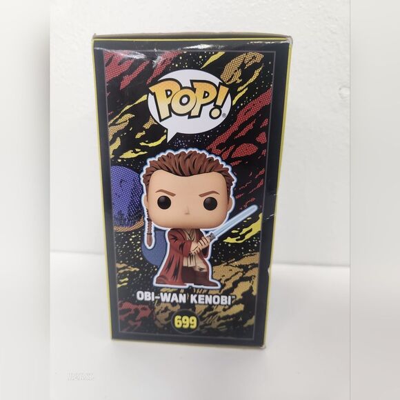 Obi Wan Kenobi 699 & Jar Jar Binks 700 Funko Pop set NIB - Picture 8 of 9